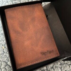 Genuine Leather Card Pop-Up Holder